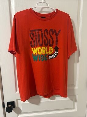 Vintage Stussy World Wide Arrow Graphic T-Shirt